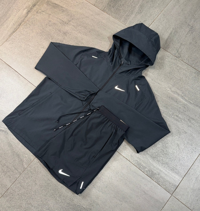 Nike Repel Windrunner & Flex Shorts Set 'Black'