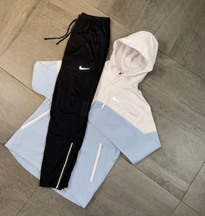 Nike Windrunner & Phenom Pants Set 'Light Armoury Blue/Black'