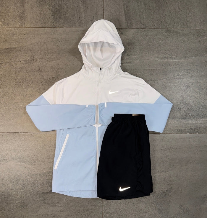 Nike Windrunner & Challenger Short Set 'Light Armoury Blue/Black'