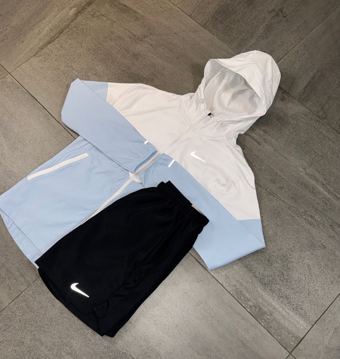 Nike Windrunner & Challenger Short Set 'Light Armoury Blue/Black'