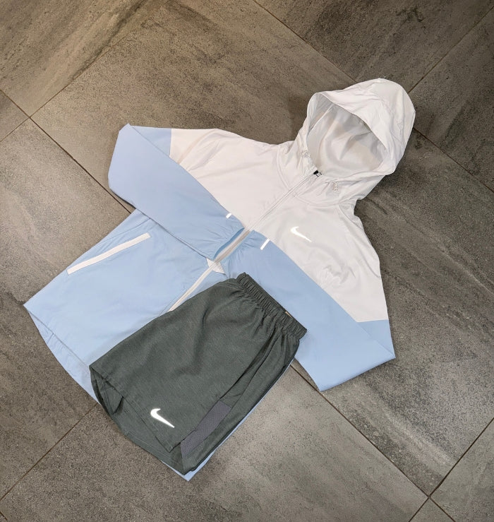 Nike Windrunner & Challenger Short Set 'Light Armoury Blue/Grey'