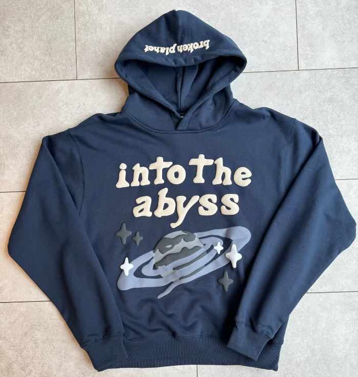 Broken Planet Market Into The Abyss Outer Space Blue Hoodie