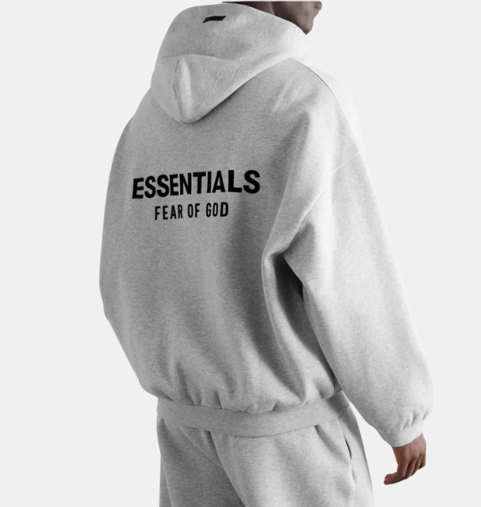 Fear of God Essentials Light Heather Grey Tracksuit (FW24)