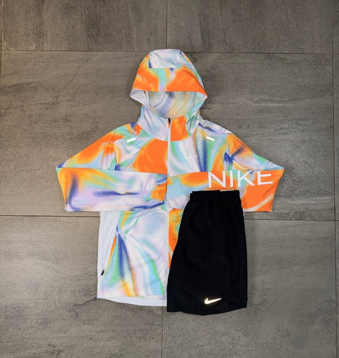 Nike Windrunner & Challenger Short Set 'Rainbow/Black'