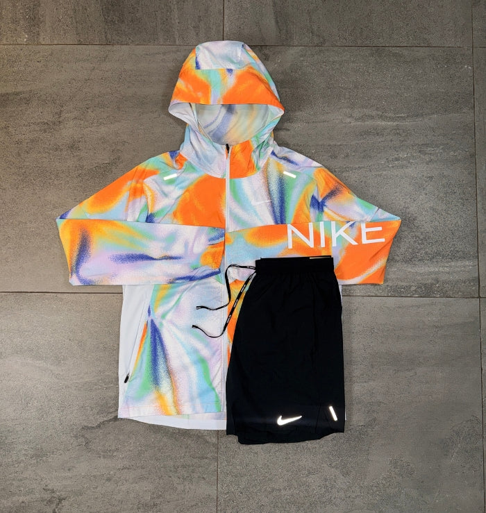 Nike Windrunner & Flex Short Set 'Rainbow/Black'