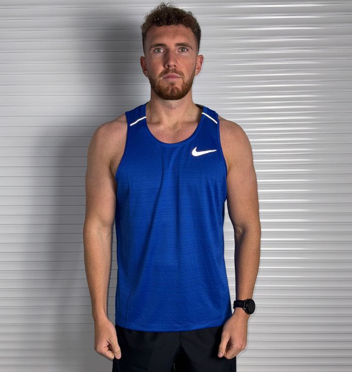 Nike Miler Vest & Phenom Pants Set 'Royal Blue/Black'