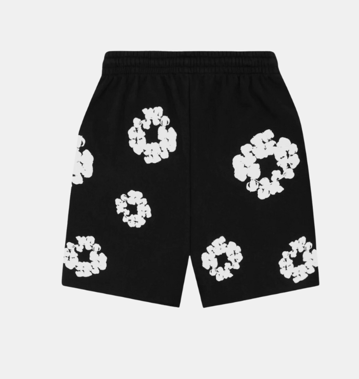 Denim Tears The Cotton Wreath Black Shorts