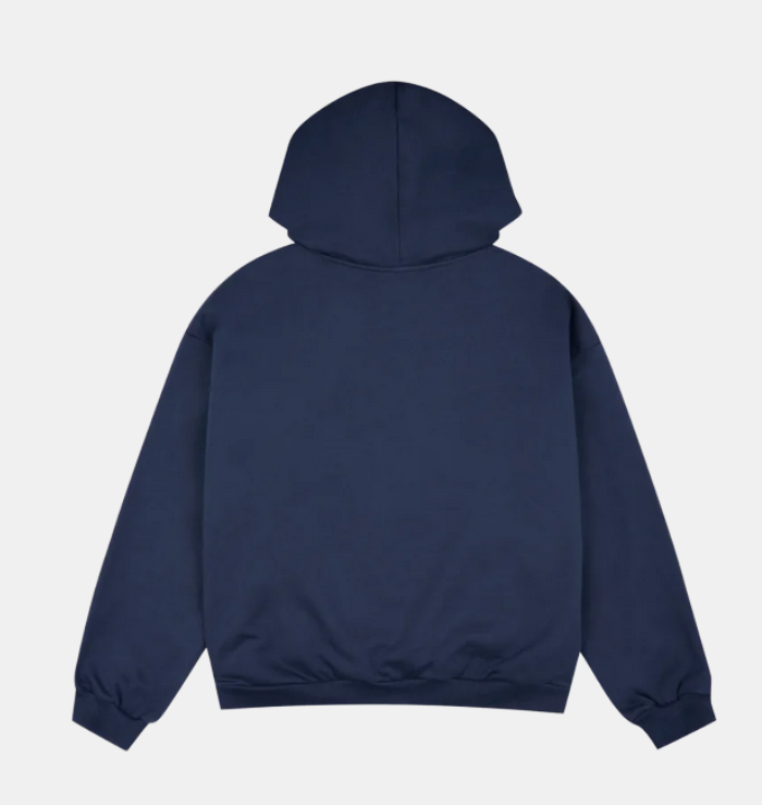 Broken Planet Market Deep Navy Zip-Up Hoodie