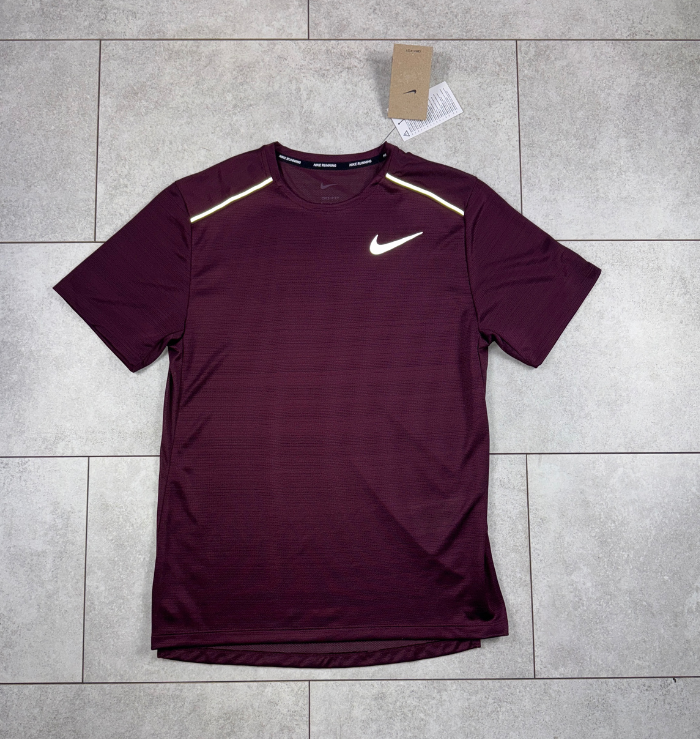 Nike Miler Maroon & Grey Short Set