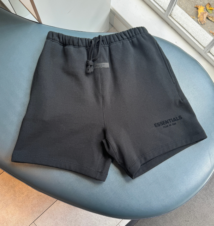 Fear of God Essentials Black Shorts (SS22)