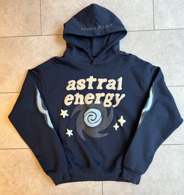 Broken Planet Market Astral Energy Outer Space Blue Hoodie