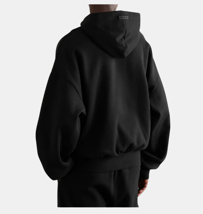 Fear of God Essentials Jet Black Hoodie (SS23)