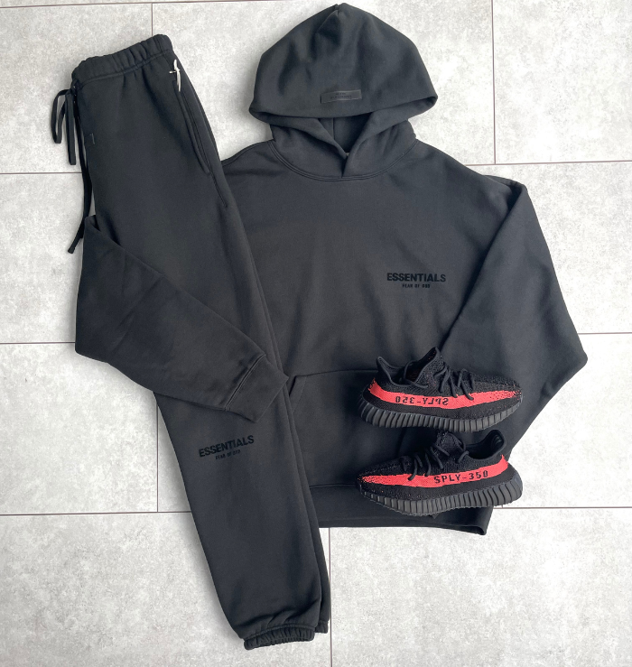 Fear of God Essentials Black Tracksuit (SS22)