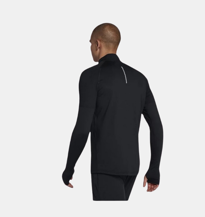 NIKE 1/4 ZIP RUNNING TOP 'BLACK'