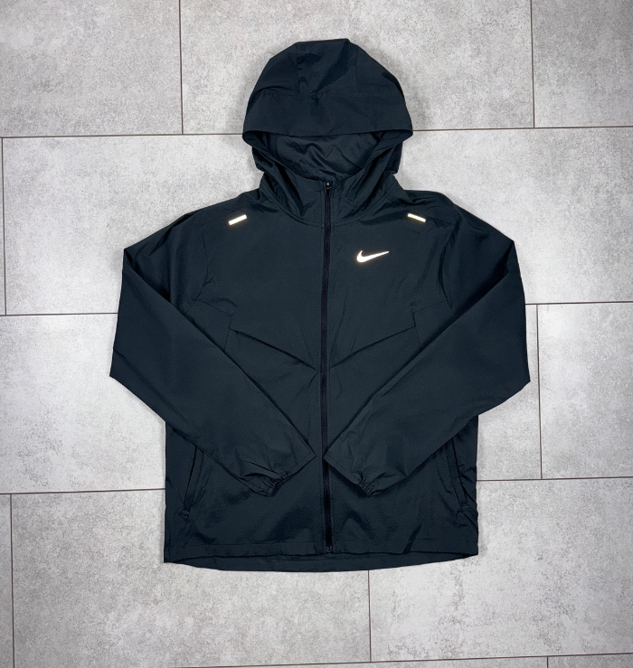 Nike Repel Black Windrunner Jacket & Grey Short Set