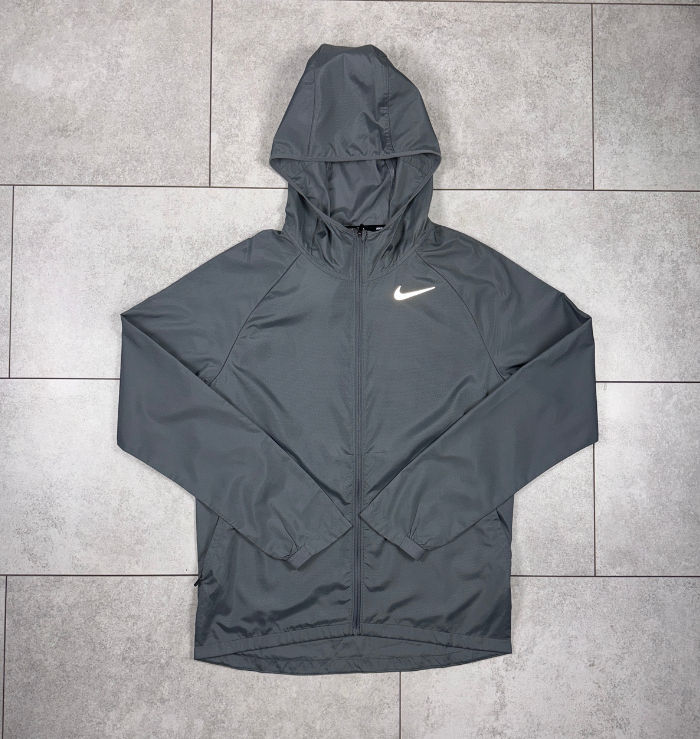 Nike Grey Windrunner Jacket & Black Short Set