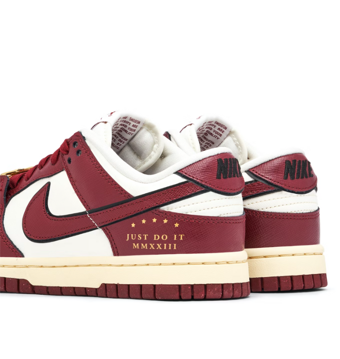 Nike Dunk Low SE 'Just Do It Sail Team Red' (W) back view