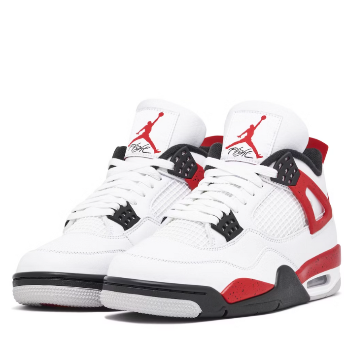 Nike Air Jordan 4 Retro 'Red Cement' front side view