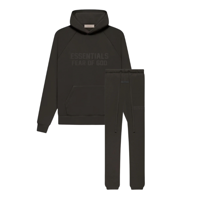 Fear of God Essentials Off Black Tracksuit (FW22)
