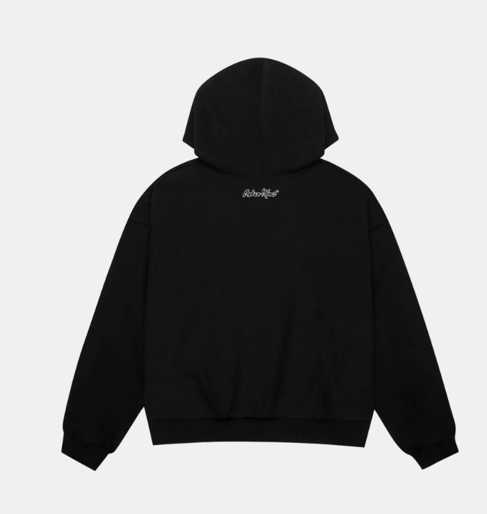 Broken Planet Market Midnight Black Zip-Up Hoodie