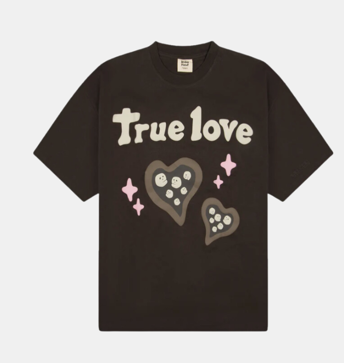 Broken Planet Market 'True Love' Dark Brown T-shirt