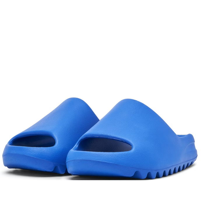 Adidas Yeezy Slide 'Azure' front side view