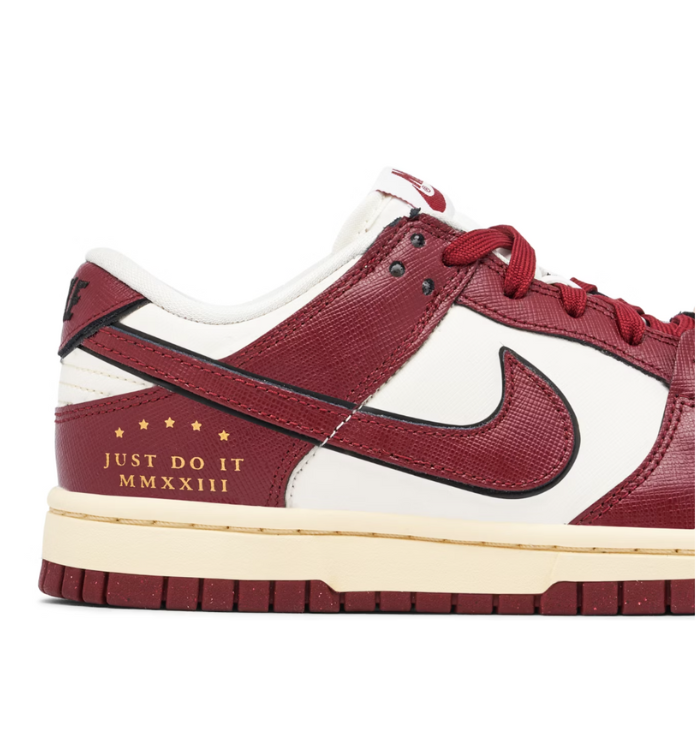 Nike Dunk Low SE 'Just Do It Sail Team Red' (W) close side view