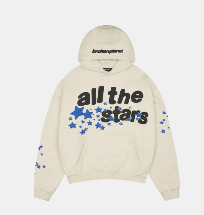 Broken Planet Market Ivory White All The Stars Hoodie