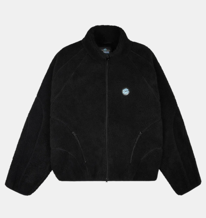 Broken Planet Market Midnight Black Polar Fleece