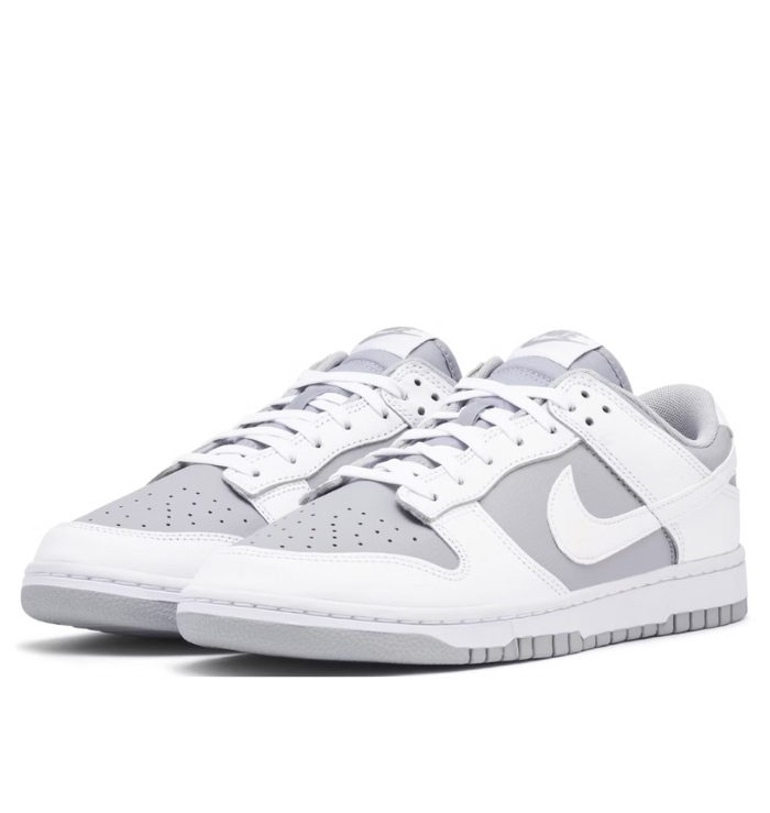 Nike Dunk Low 'White Grey' front side view
