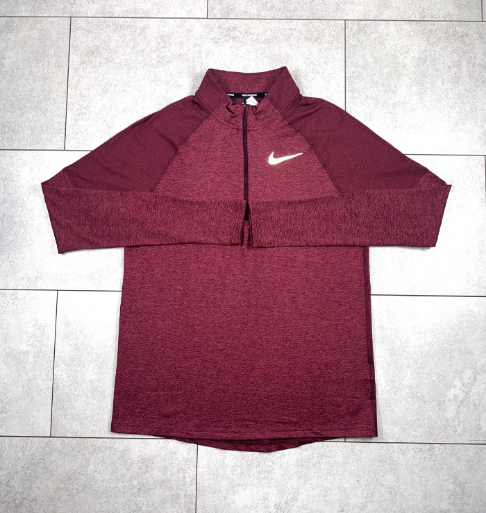 Nike 1/4 Zip Maroon Running Top