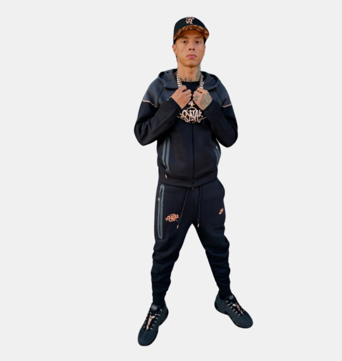 Syna World X Nike Tech Fleece Black Tracksuit