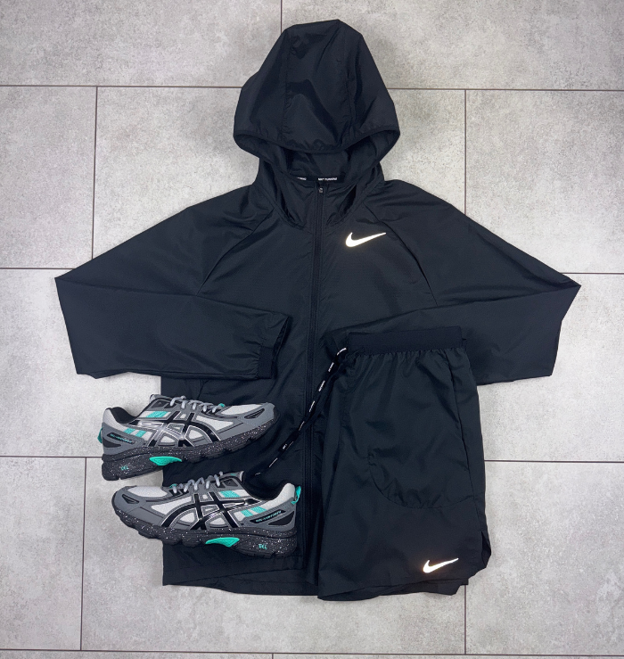 Nike Black Essential Windrunner Jacket & Short Set