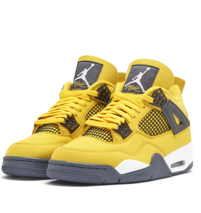 Nike Air Jordan 4 Retro 'Lightning' front side view