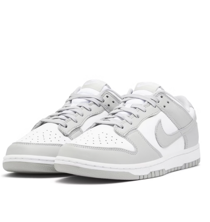 Nike Dunk Low 'Grey Fog' (front side view)