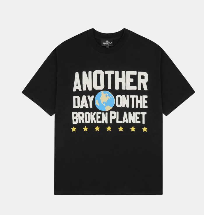 Broken Planet Another Day Midnight Black T-Shirt