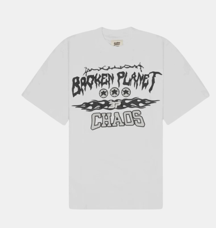 Broken Planet Market 'Chaos' White T-Shirt