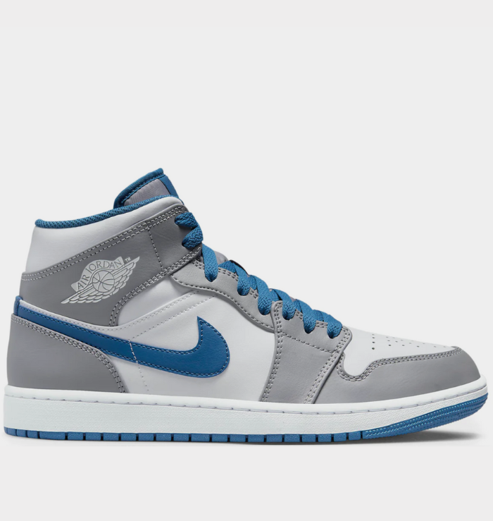 Nike Air Jordan 1 Mid Cement True Blue