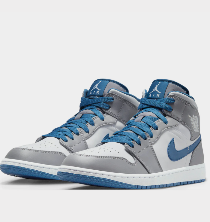 Nike Air Jordan 1 Mid Cement True Blue