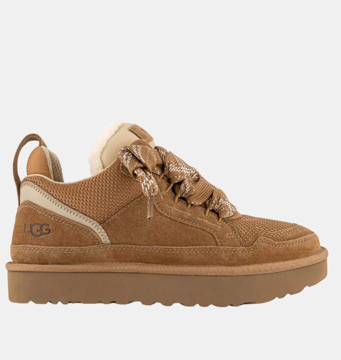 UGG Lowmel Lace Up Trainer Chestnut