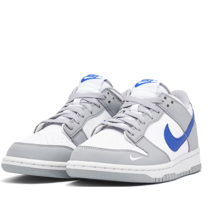 Nike Dunk Low 'Wolf Grey Royal' (GS) front side view