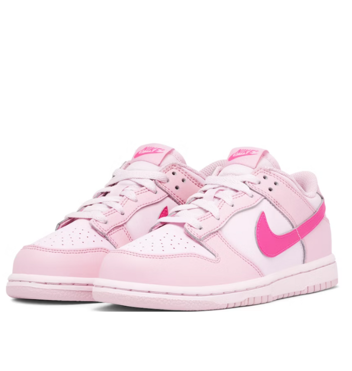 Nike Dunk Low PS 'Triple Pink' front side view