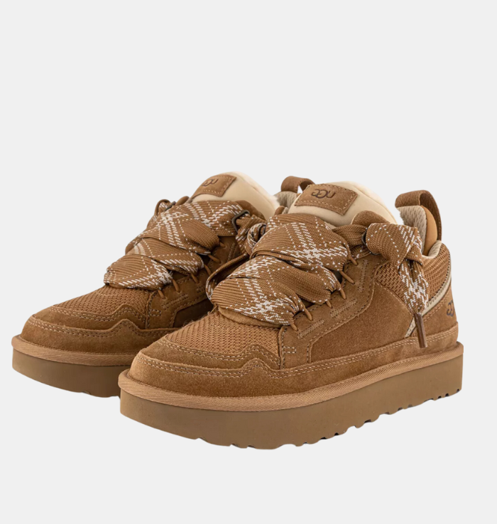 UGG Lowmel Lace Up Trainer Chestnut