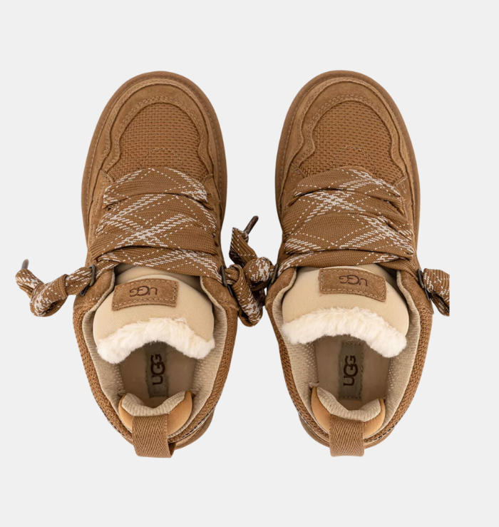 UGG Lowmel Lace Up Trainer Chestnut