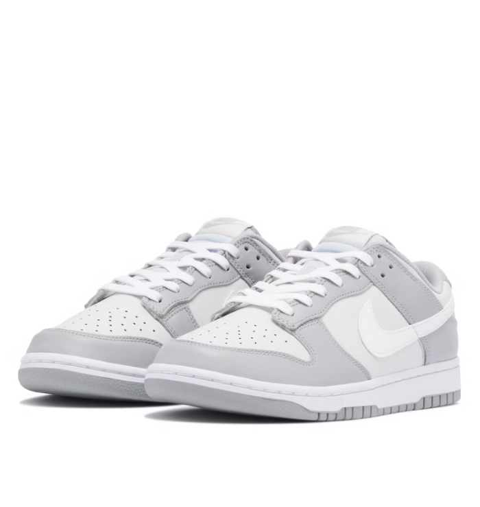 Nike Dunk Low 'Two Tone Wolf Grey' (front side view)