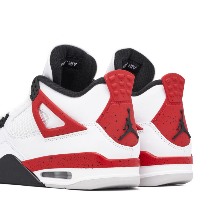 Nike Air Jordan 4 Retro 'Red Cement' back view