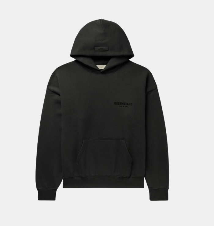 Fear of God Essentials Black Hoodie (SS22)