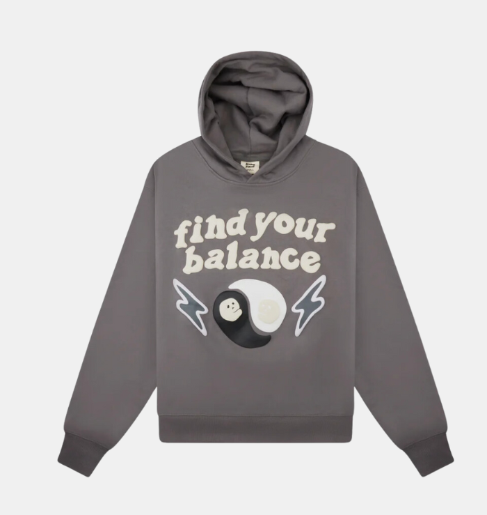 Broken Planet Market 'Find Your Balance' Ash Grey Hoodie