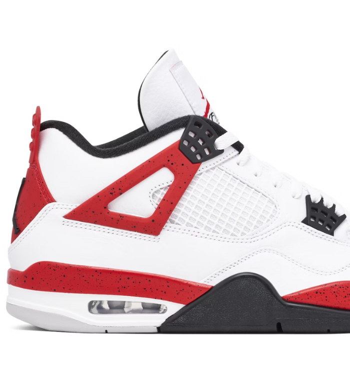 Nike Air Jordan 4 Retro 'Red Cement' close up side view