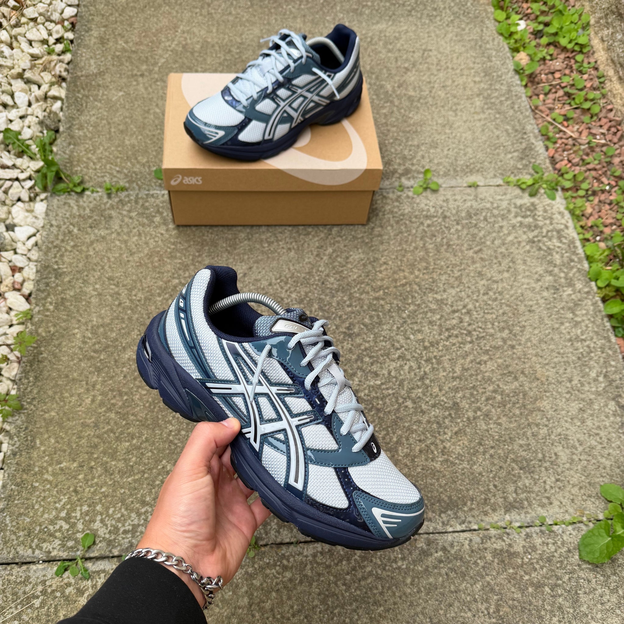 ASICS Gel-1130 Piedmont Blue trainers pair